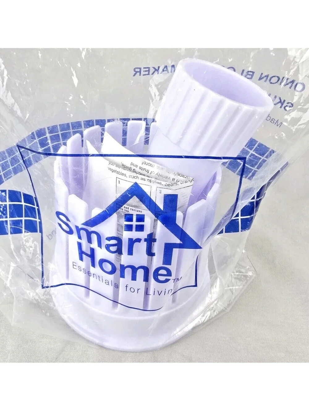 Onion Blossom Maker Tool Blooming Fried Onion Cutter Slicer Guide White SEALED